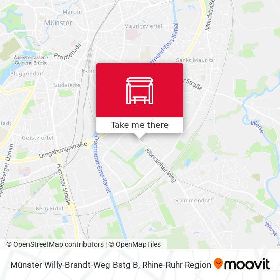 Münster Willy-Brandt-Weg Bstg B map