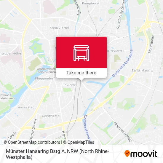 Münster Hansaring Bstg A map