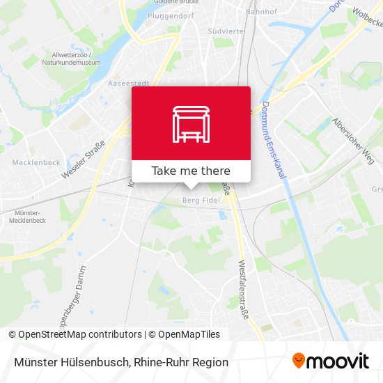 Münster Hülsenbusch map