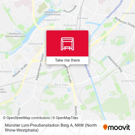 Карта Münster Lvm-Preußenstadion Bstg A
