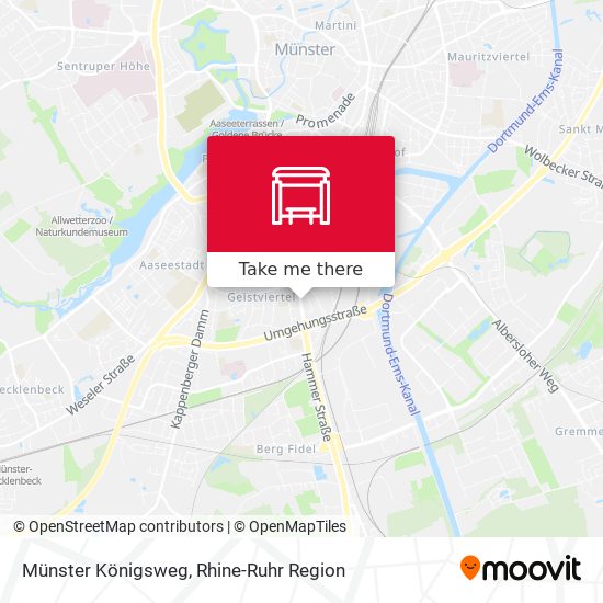 Münster Königsweg map