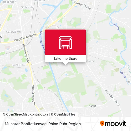 Карта Münster Bonifatiusweg