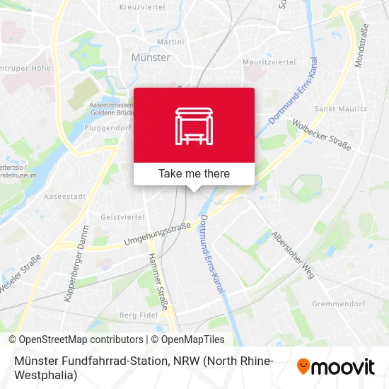 Карта Münster Fundfahrrad-Station