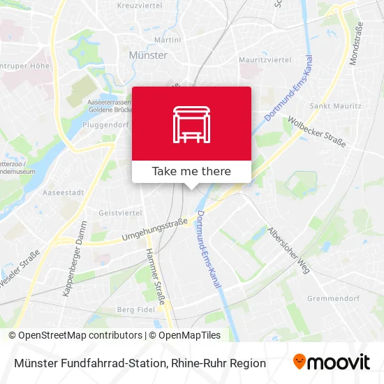Карта Münster Fundfahrrad-Station
