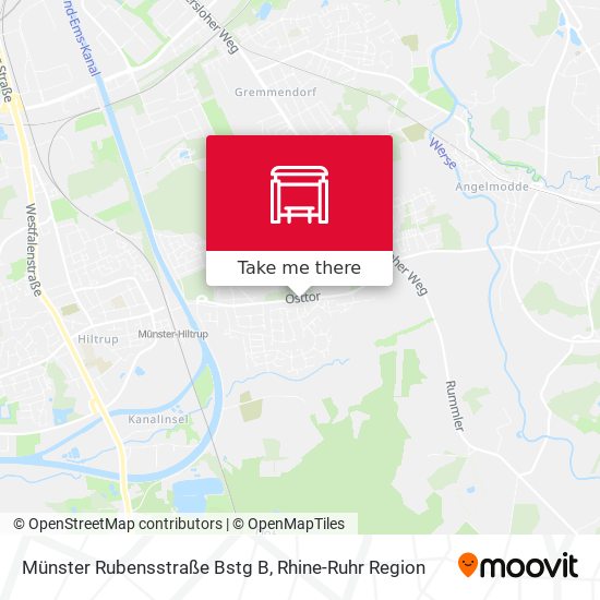 Münster Rubensstraße Bstg B map
