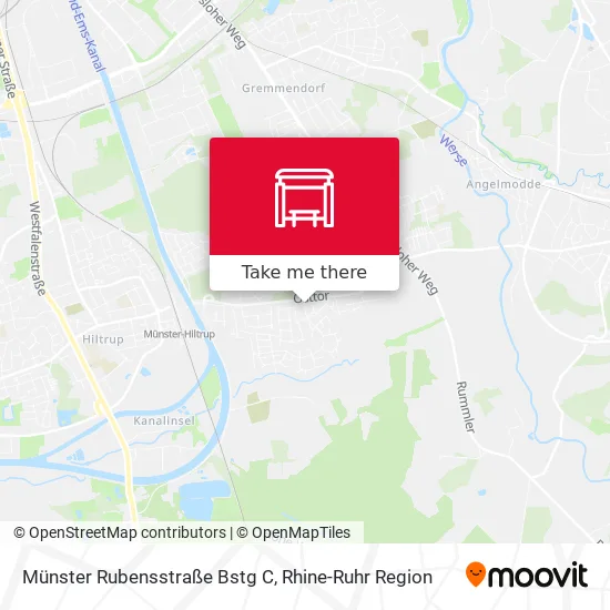 Карта Münster Rubensstraße Bstg C