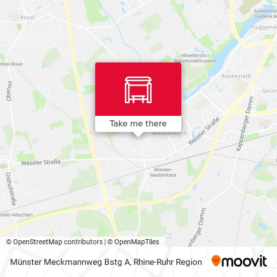 Карта Münster Meckmannweg Bstg A