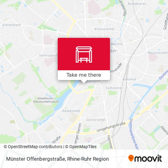 Münster Offenbergstraße map