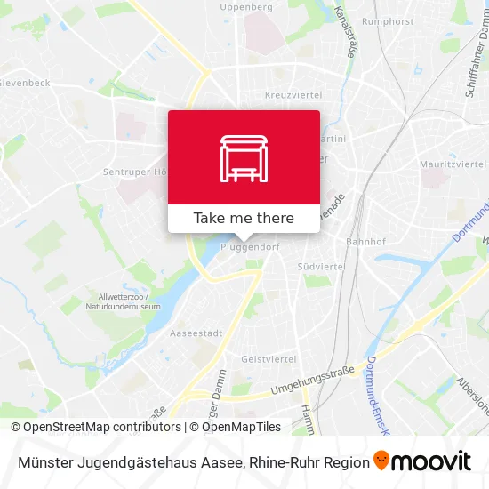 Карта Münster Jugendgästehaus Aasee