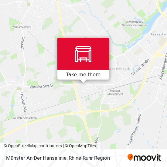 Карта Münster An Der Hansalinie