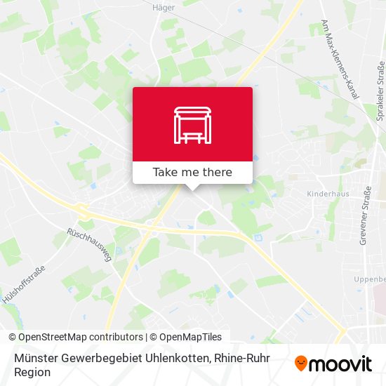 Münster Gewerbegebiet Uhlenkotten map