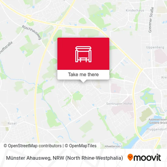 Münster Ahausweg map