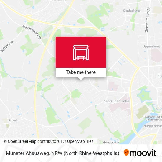 Münster Ahausweg map