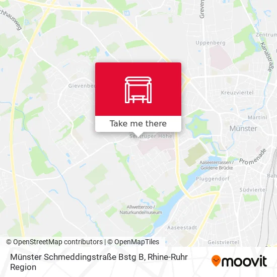 Карта Münster Schmeddingstraße Bstg B