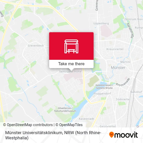 Münster Universitätsklinikum map