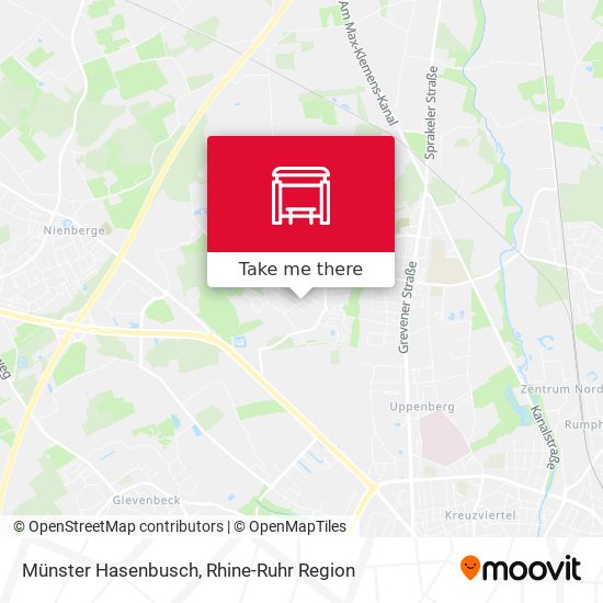 Münster Hasenbusch map