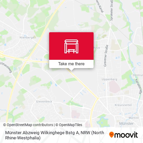 Карта Münster Abzweig Wilkinghege Bstg A