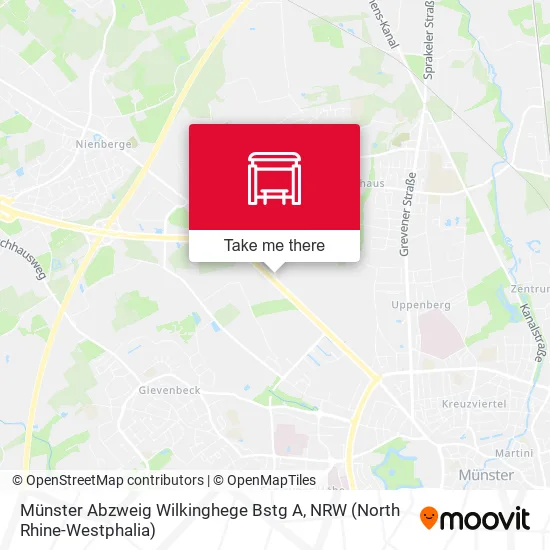 Карта Münster Abzweig Wilkinghege Bstg A