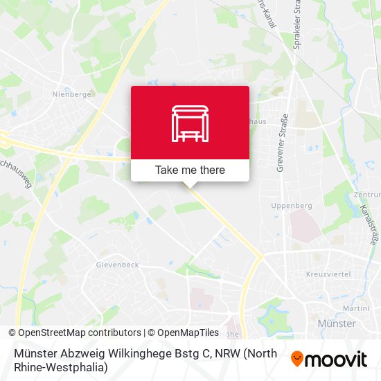 Münster Abzweig Wilkinghege Bstg C map