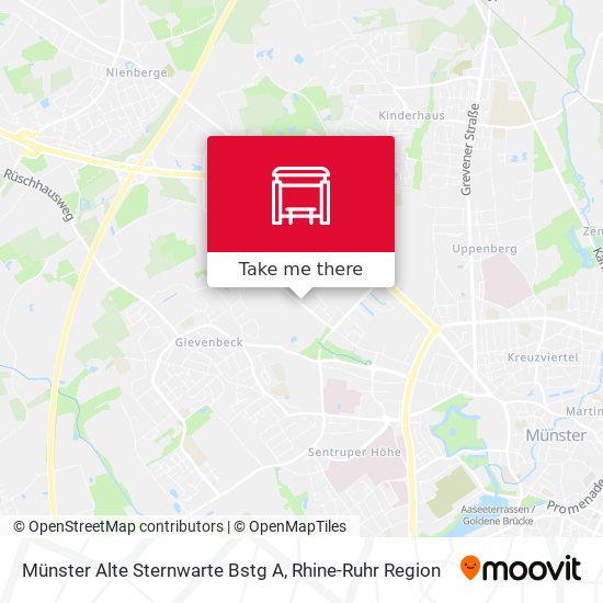 Карта Münster Alte Sternwarte Bstg A