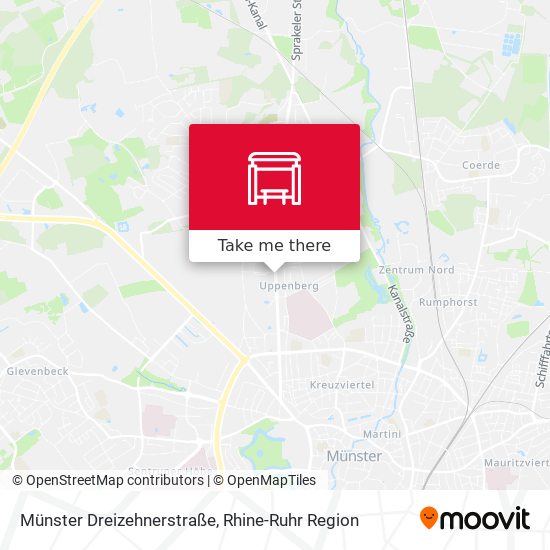 Münster Dreizehnerstraße map