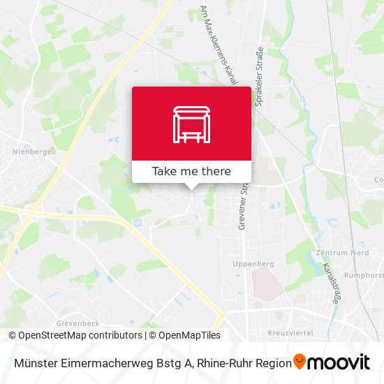 Münster Eimermacherweg Bstg A map