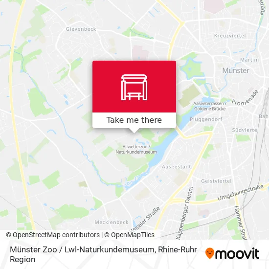 Карта Münster Zoo / Lwl-Naturkundemuseum