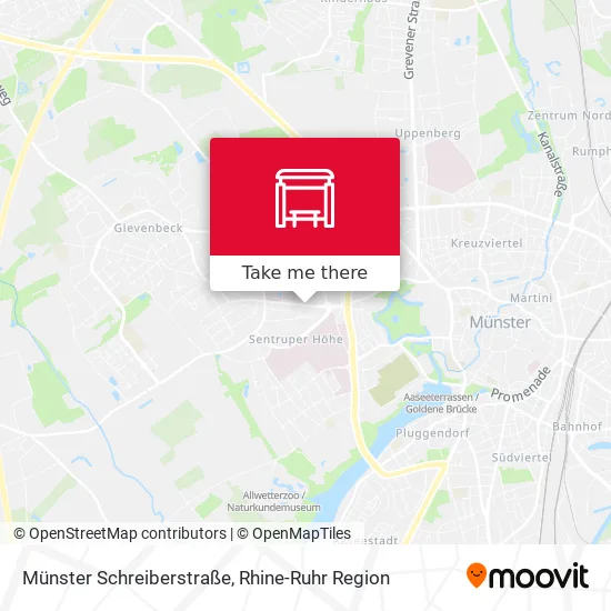 Карта Münster Schreiberstraße