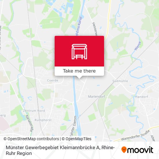 Münster Gewerbegebiet Kleimannbrücke A map