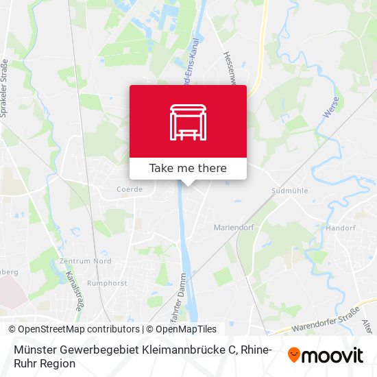 Münster Gewerbegebiet Kleimannbrücke C map