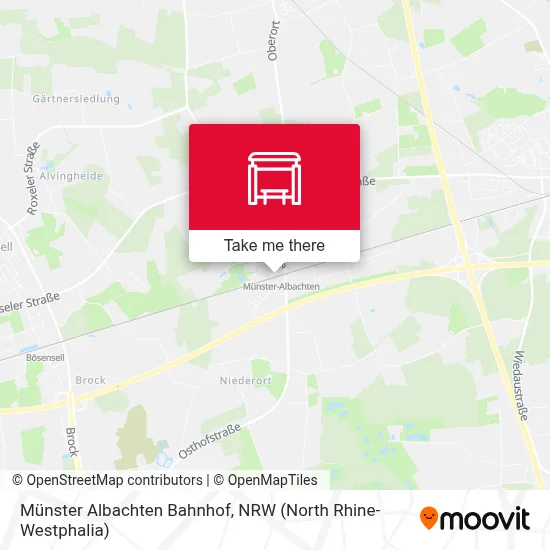 Münster Albachten Bahnhof map