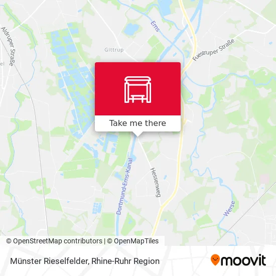 Карта Münster Rieselfelder