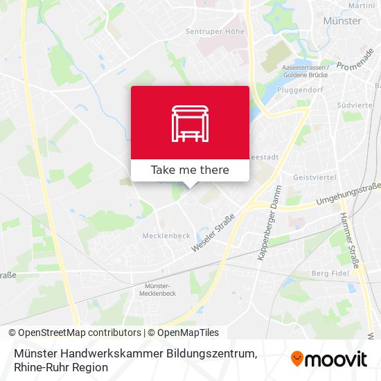 Карта Münster Handwerkskammer Bildungszentrum