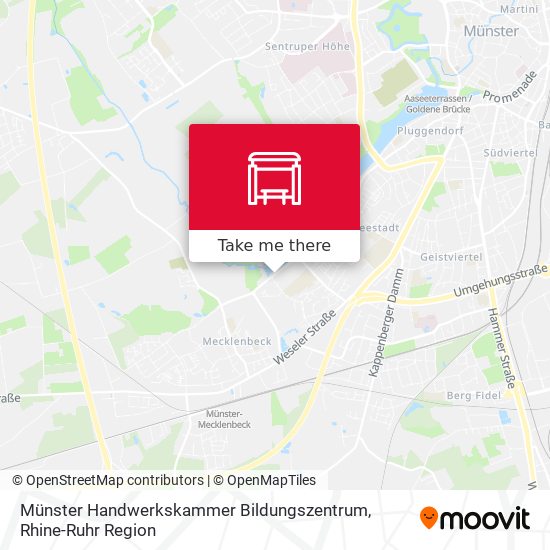 Münster Handwerkskammer Bildungszentrum map