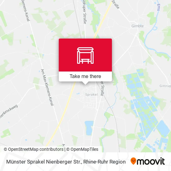 Карта Münster Sprakel Nienberger Str.