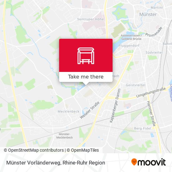 Münster Vorländerweg map