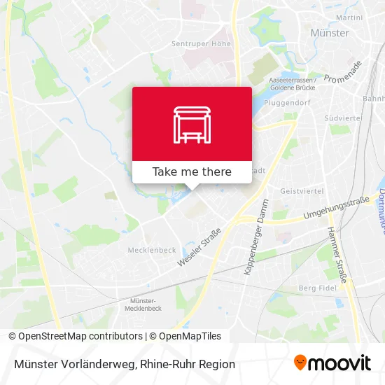 Карта Münster Vorländerweg
