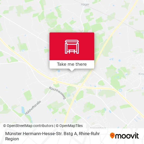 Карта Münster Hermann-Hesse-Str. Bstg A