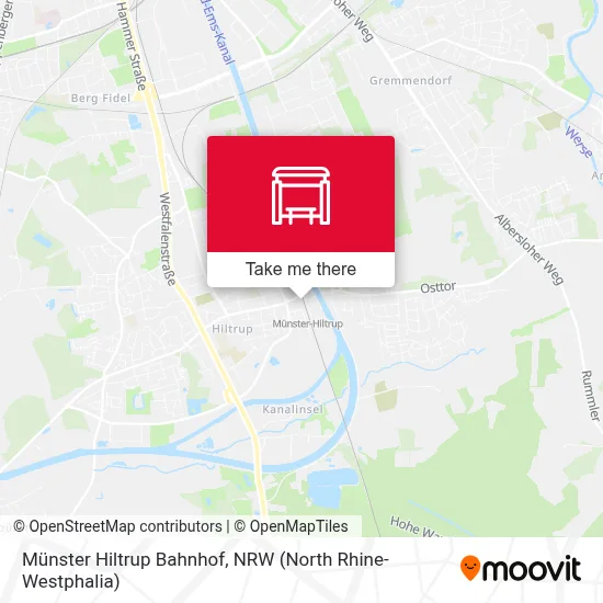 Münster Hiltrup Bahnhof map