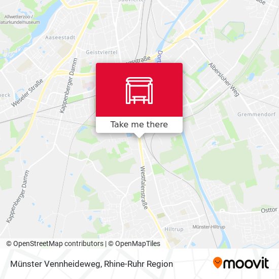 Münster Vennheideweg map