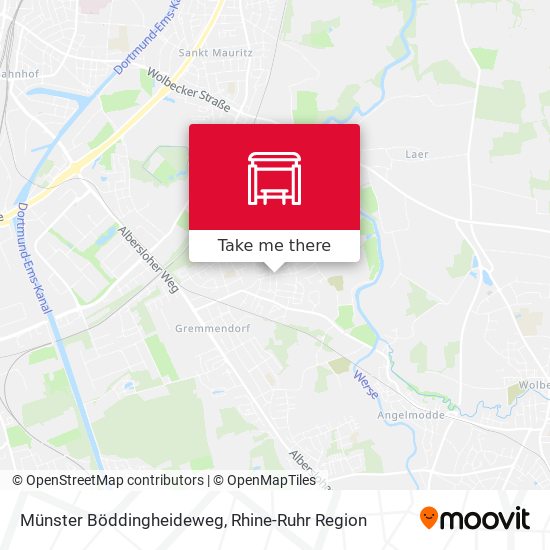 Münster Böddingheideweg map