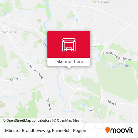 Münster Brandhoveweg map