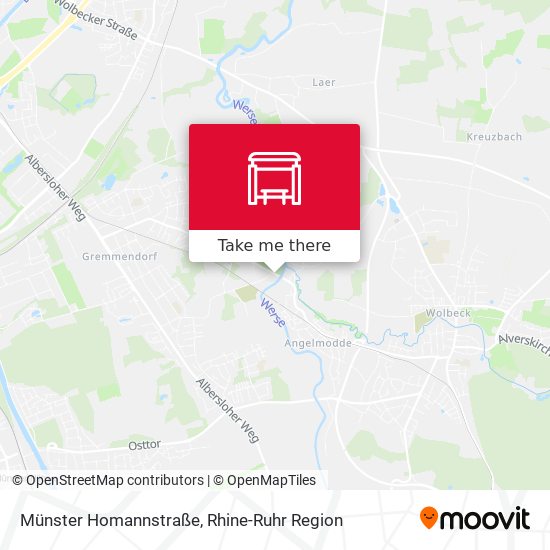 Münster Homannstraße map