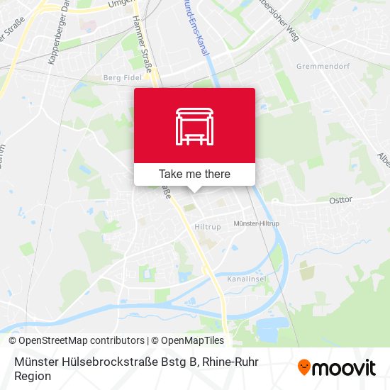 Münster Hülsebrockstraße Bstg B map