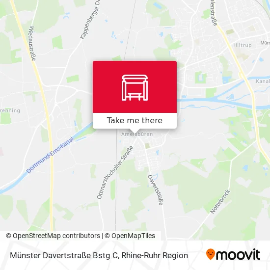 Карта Münster Davertstraße Bstg C