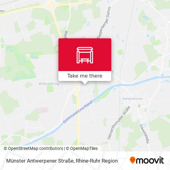 Münster Antwerpener Straße map