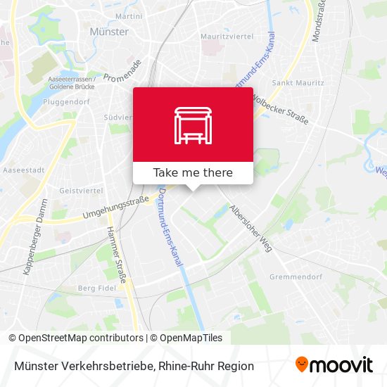 Münster Verkehrsbetriebe map