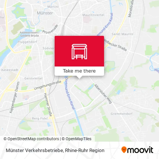 Карта Münster Verkehrsbetriebe