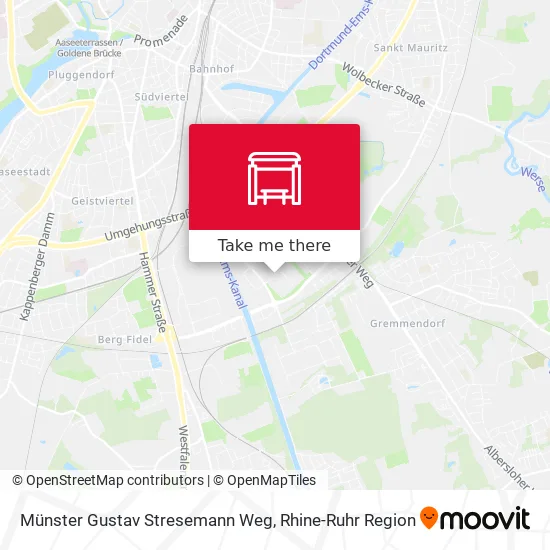 Карта Münster Gustav Stresemann Weg