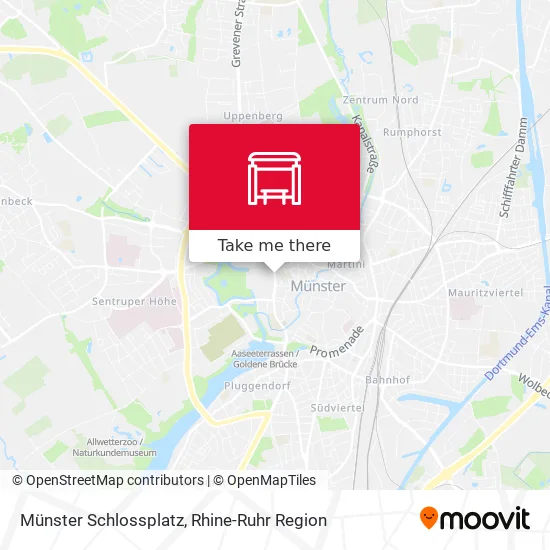 Карта Münster Schlossplatz